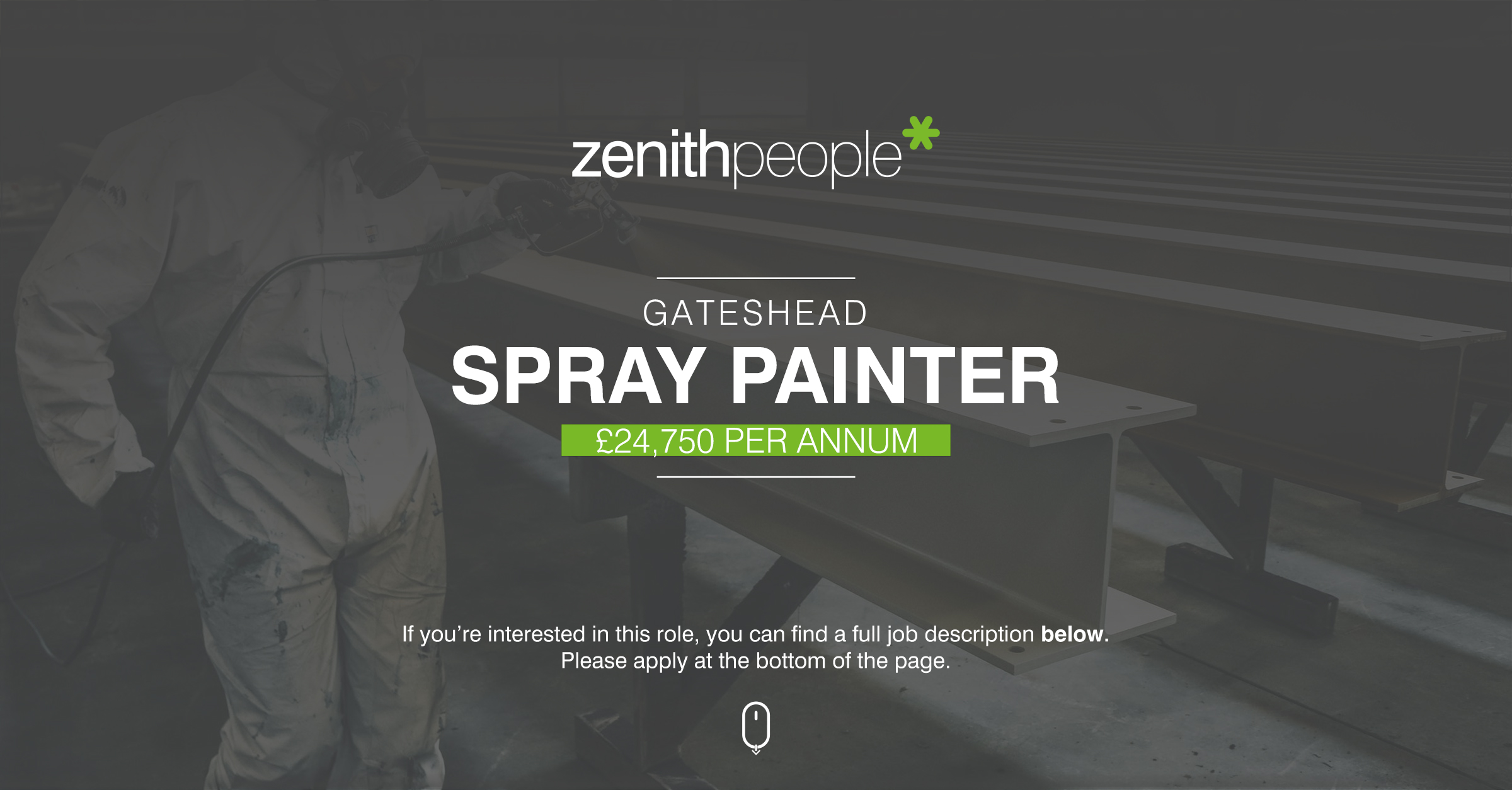Spray Painter job Zenith People
