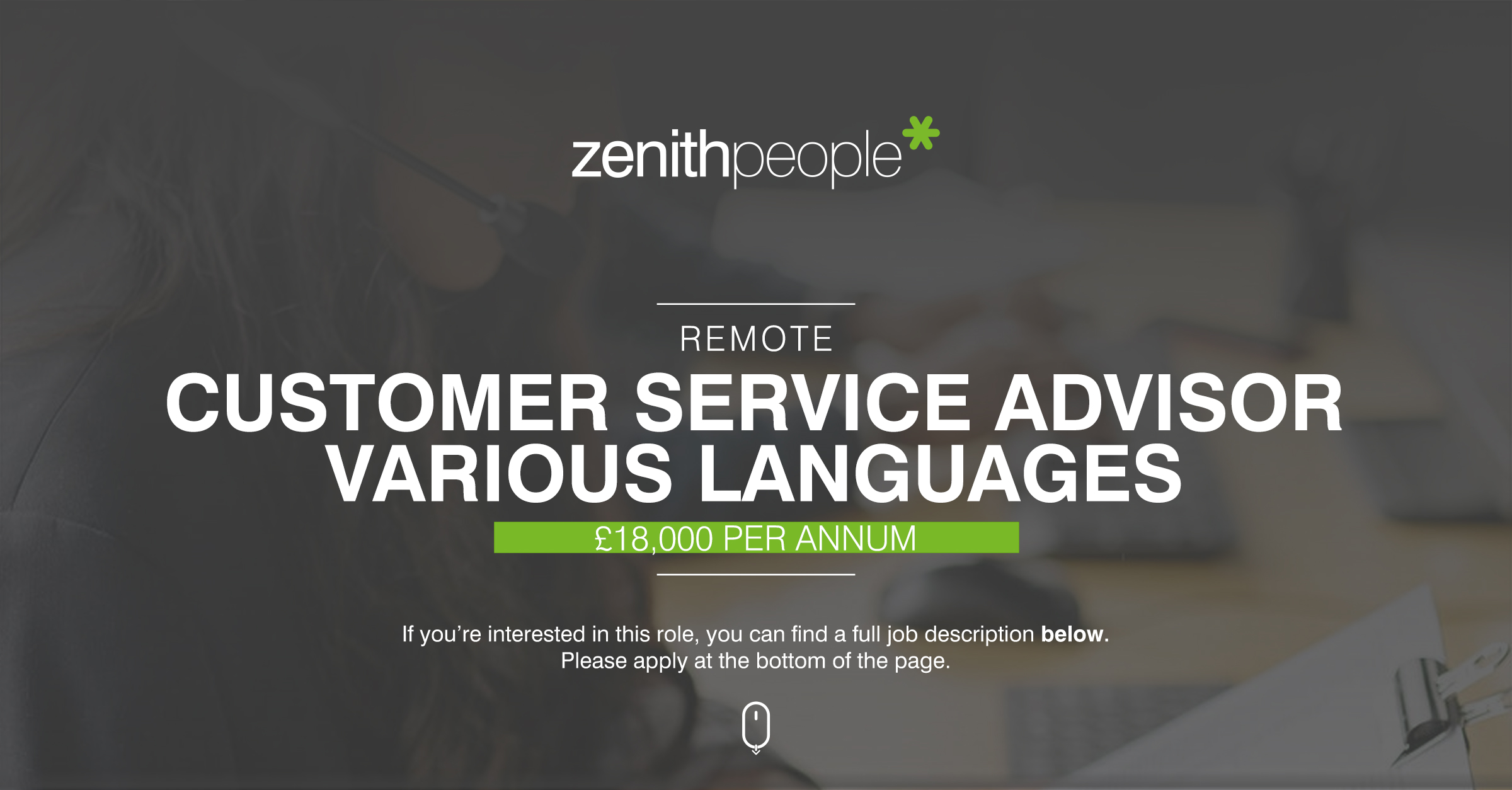 Customer Service Advisor - Various Languages at Zenith People