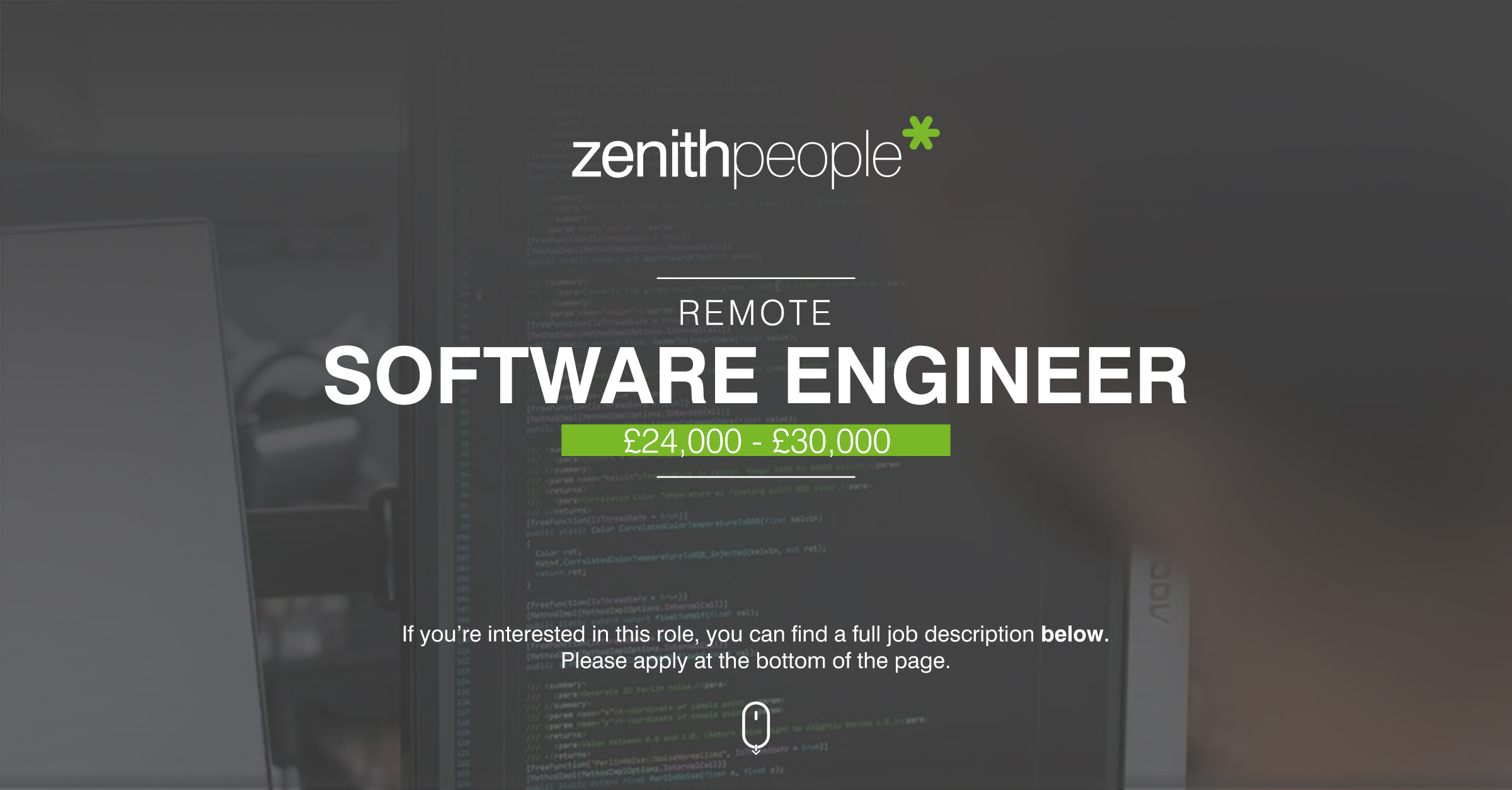 Software Engineer job at Zenith People