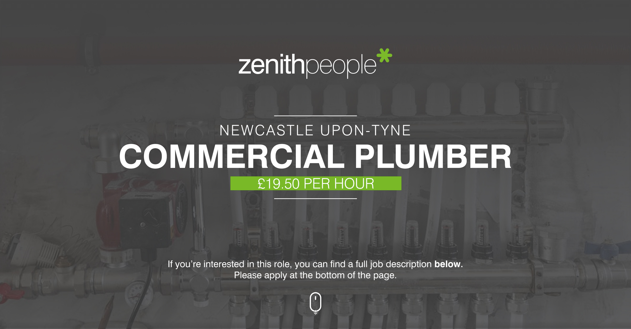 Commercial Plumber job at Zenith People