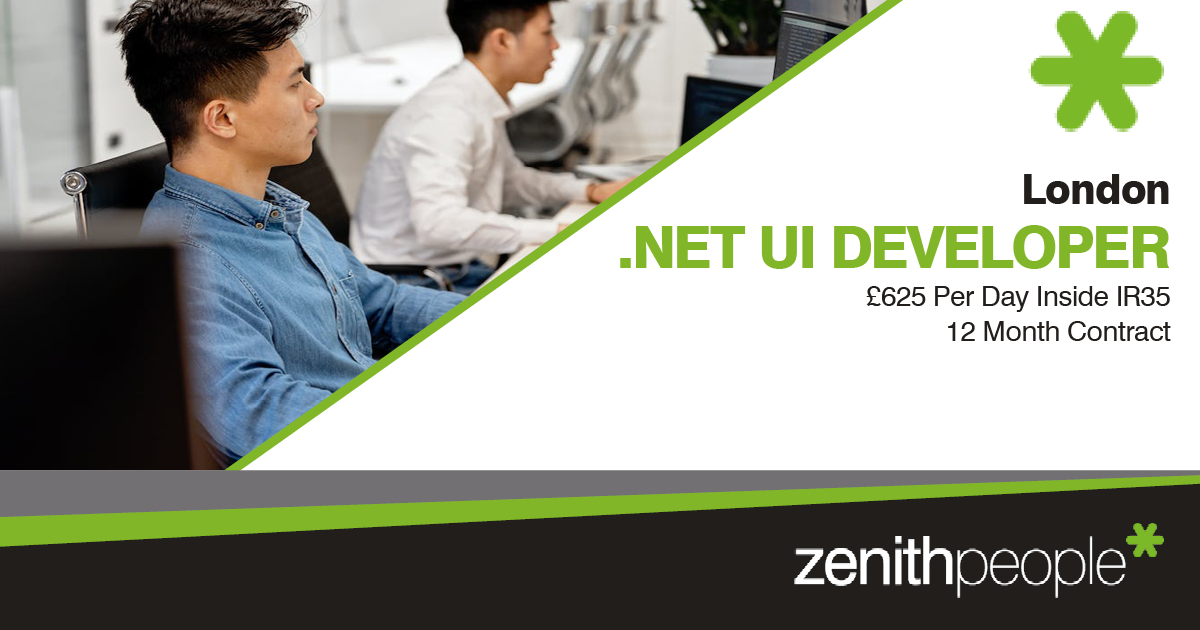 .Net UI Developer job at Zenith People