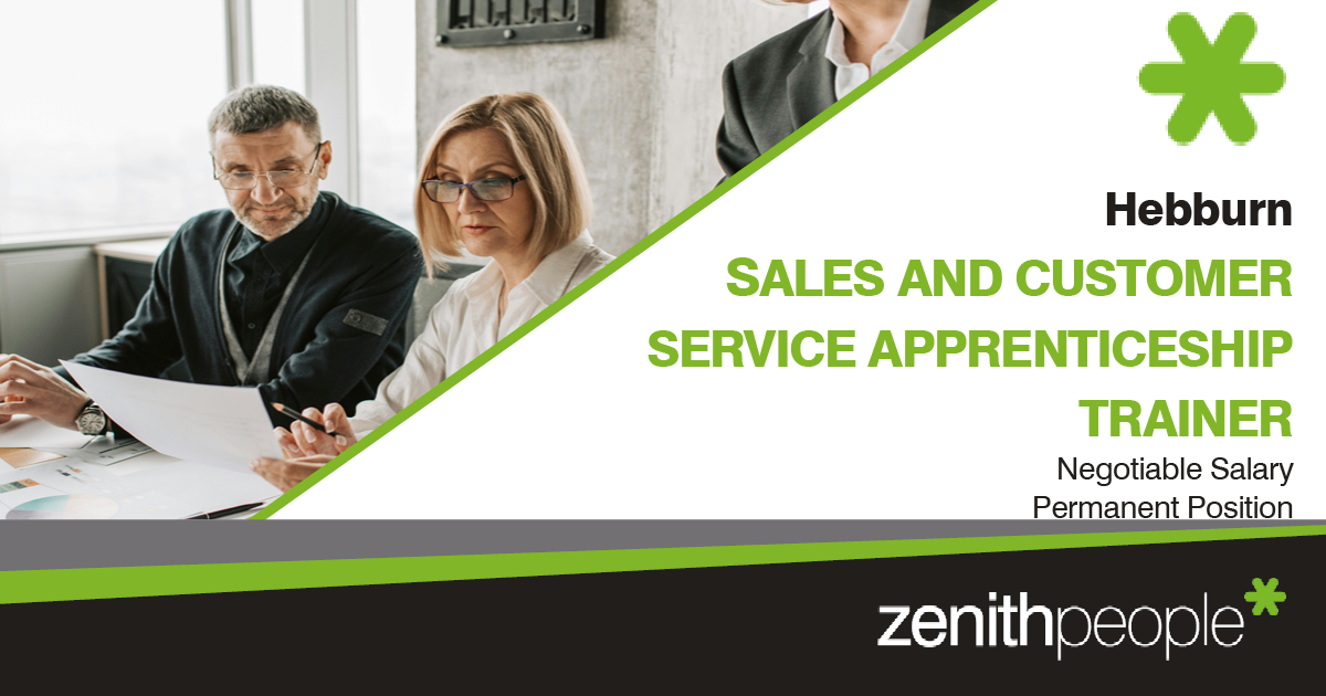 Sales & Customer Service Apprenticeship Trainer job at Zenith People
